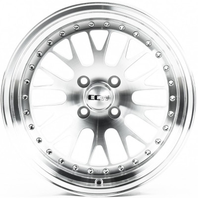 Автодиск R16 4X100 ET20 8,0J h73,1 CastWheels CW545 Matt Silver Lip Polish