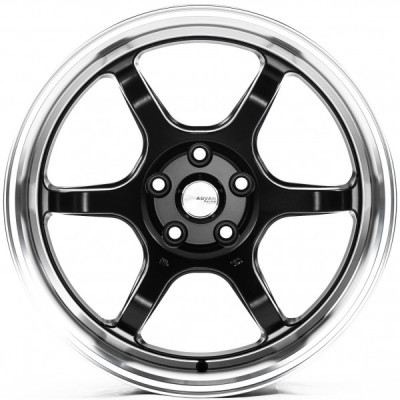 Автодиск R17 5X112 ET38 7,5J h66,56 Flow Forming FF0061 Matte Black Machined Lip