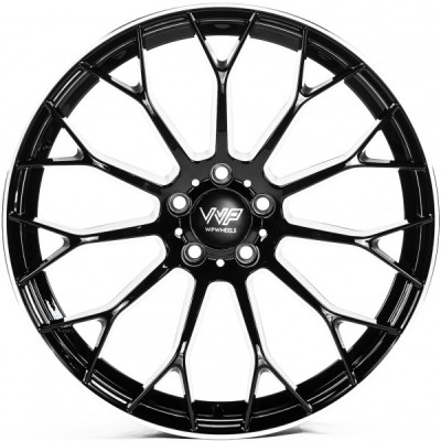 Автодиск R20 5X112 ET40 8,5J h66,45 Flow Forming FF0452 Gloss Black Lip Polish