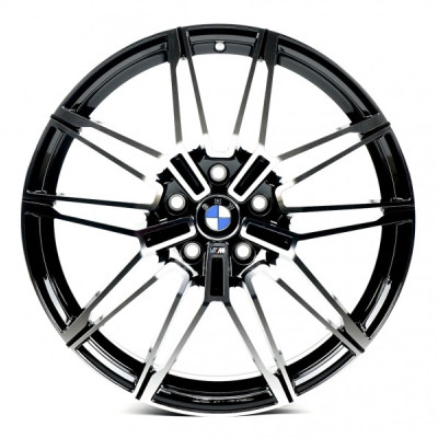 Автодиск R19 5X112 ET37 9,5J h66,56 Flow Forming FF078 Black Machined Face