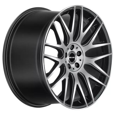 Автодиск R20 5X112 ET57 9,5J h66,6 Mak Arrow-D Gloss Black Mirror Ring