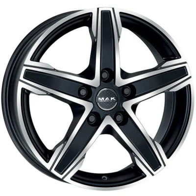 Автодиск R17 5X112 ET51 7,5J h66,6 Mak King5 Ice Black