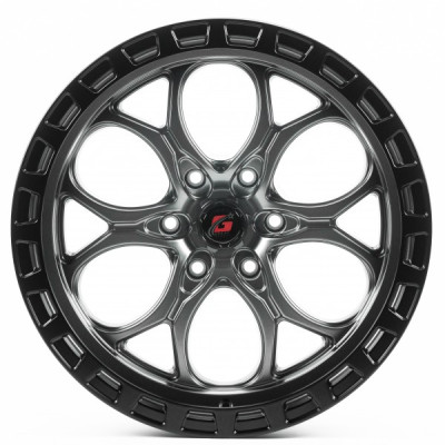 Автодиск R20 6X139,7 ET12 9,0J h106,1 OffRoadWheels OW03 Matt Dark Gunmetal Matt Black Lip