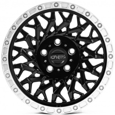Автодиск R17 5X127 ET-12 8,5J h71,5 OffRoadWheels OW1704 Matt Black Lip Silver