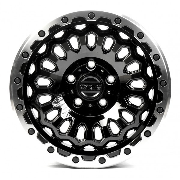 Автодиск R17 5X127 ET-12 8,5J h71,5 OffRoadWheels OW1710 GLOSS BLACK SILVER RING