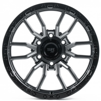 Автодиск R17 6X139,7 ET0 9,0J h110,1 OffRoadWheels OW6148 Matt Gray Lip Matt Black