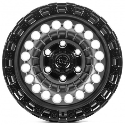 Автодиск R17 6X139,7 ET0 9,0J h110,5 OffRoadWheels OW724 Matt Gray Lip Black