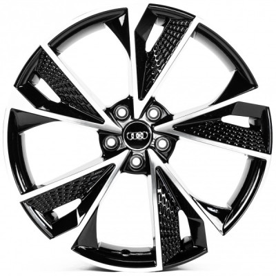 Автодиск R20 5X112 ET35 9,0J h66,45 Replica A20665 Gloss Black Machined Face