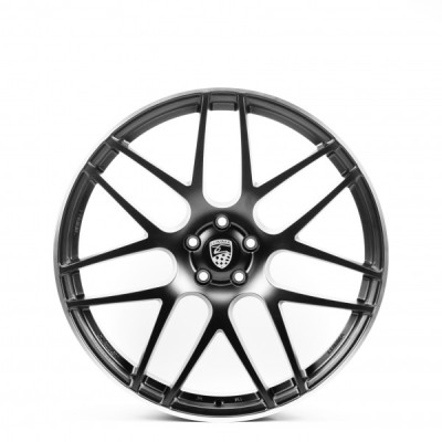 R22 5X112 ET18 10,0J h66,5 Replica A2110214 SATIN BLACK LIP POLISH FORGED (LUMMA)