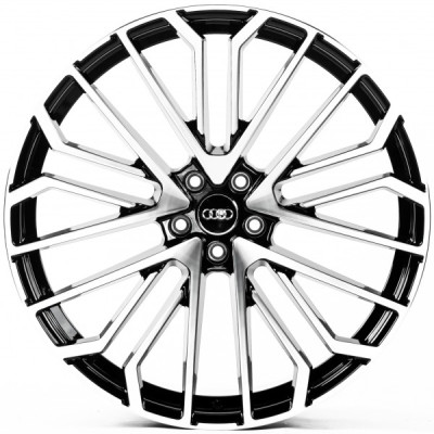 Автодиск R22 5X112 ET26 9,5J h66,45 Replica A22434 Gloss Black Machined Face