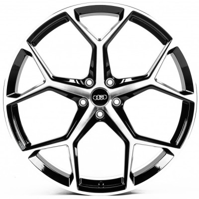 Автодиск R22 5X112 ET18 10,0J h66,5 Replica A22895 Gloss Black Machined Face