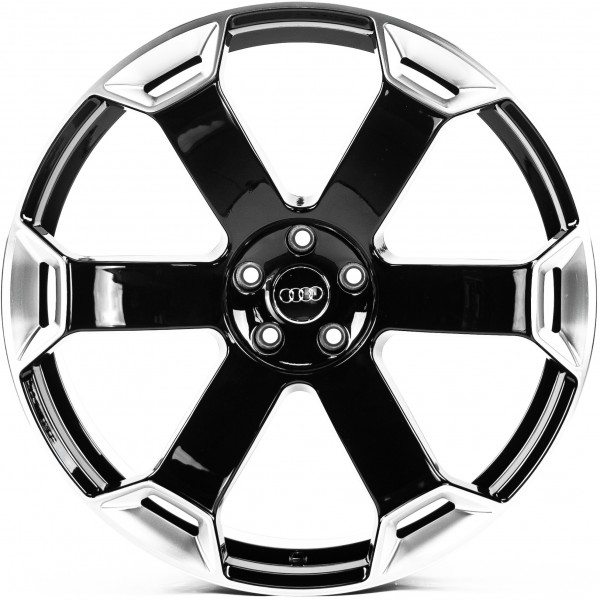 Автодиск R22 5X112 ET25 10,0J h66,45 Replica A3384 Gloss Black Machined lip Milling