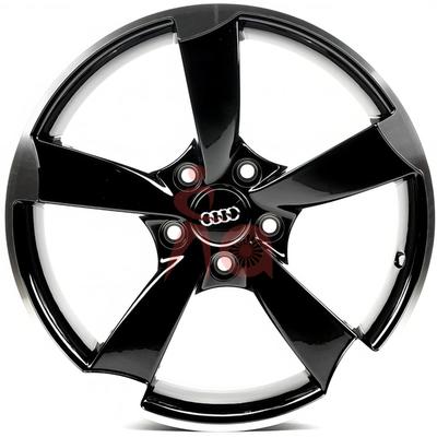 R17 5X112 ET45 7,5J h57,1 Replica A5069 Gloss Black Machined Face