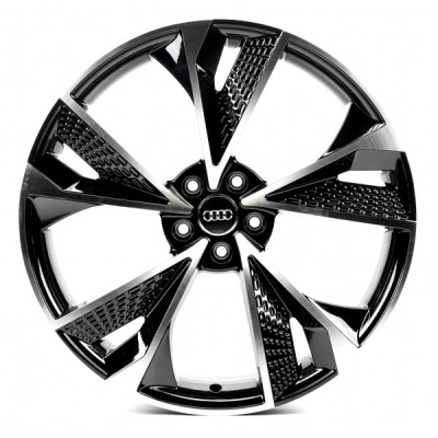 Автодиск R20 5X112 ET35 9,0J h66,45 Replica A5456 Gloss Black Machined Face