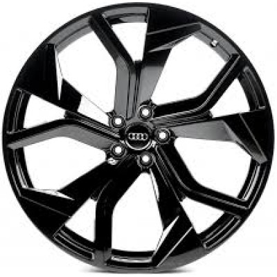 R20 5X112 ET33 9,0J h66,5 Replica A5480 Gloss Black Machined Face