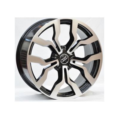 Автодиск 18 5X112 ET35 8,0J h66,56 Replica A60 Black Machine Face