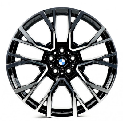 Автодиск R21 5X120 ET43 10,5J h74,1 Replica B021-45 Machined Face Black