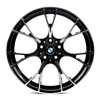 Автодиск R20 5X112 ET38 9,5J h66,6 Replica B1617 Gloss Black Machined Face