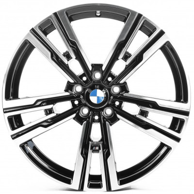 Автодиск R19 5X112 ET26 8,5J h66,45 Replica B166 Gloss Black Machined Face