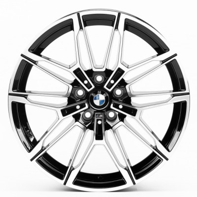 Автодиск R18 5X112 ET25 8,0J h66,5 Replica B1677 Gloss Black Machined Face