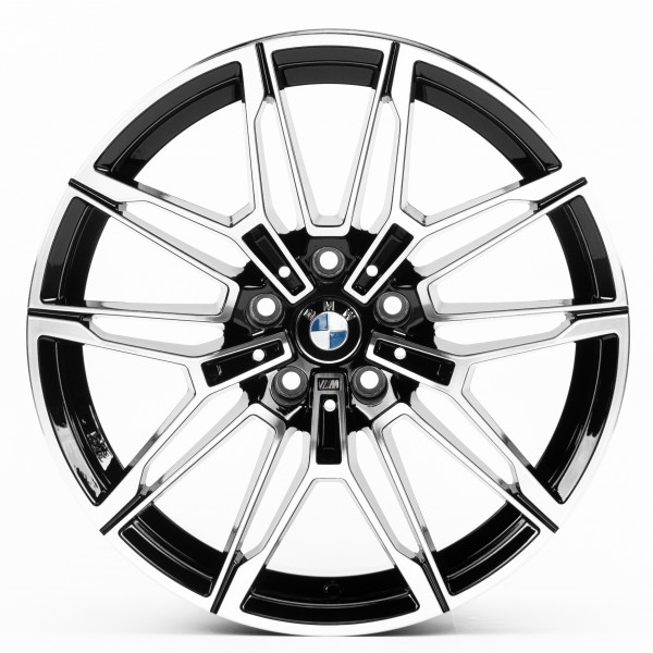 Автодиск R18 5X112 ET25 8,0J h66,5 Replica B1677 Gloss Black Machined Face