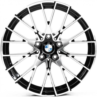 Автодиск R18 5X120 ET34 8,0J h72,5 Replica B18293 Gloss Black Machined Face