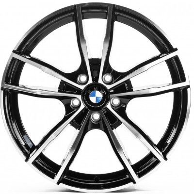 Автодиск R18 5X120 ET34 8,0J h72,5 Replica B18475 Gloss Black Machined Face