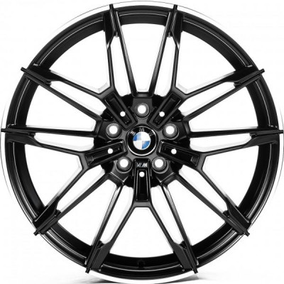 Автодиск R19 5X112 ET27 8,0J h66,5 Replica B19492 Satin Black Lip Polish