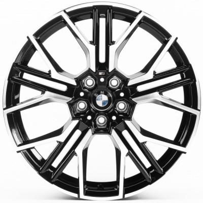 Автодиск R19 5X112 ET32 8,0J h66,5 Replica B19504 Gloss Black Machined Face