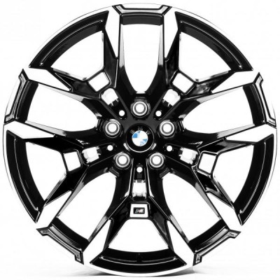 Автодиск R19 5X112 ET26 8,5J h66,5 Replica B19654 Gloss Black Machined Face