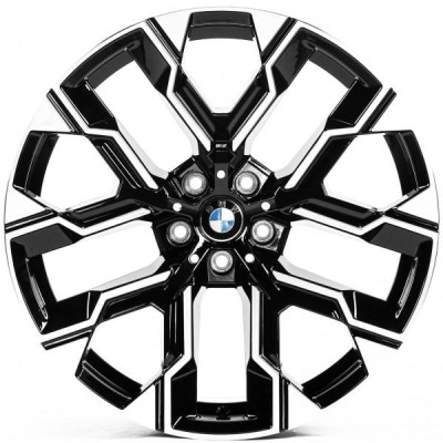 Автодиск R20 5X112 ET24 9,0J h66,5 Replica B20034 Gloss Black Machined Face