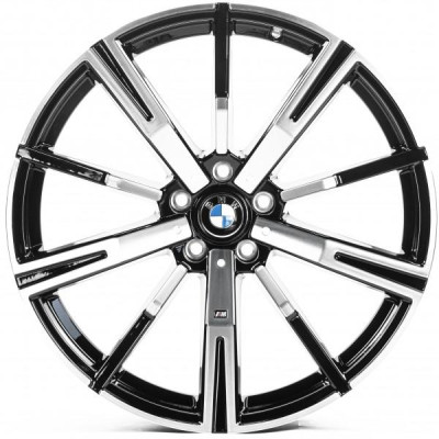 Автодиск R20 5X112 ET46 10,0J h66,5 Replica B20354 Gloss Black Machined Face