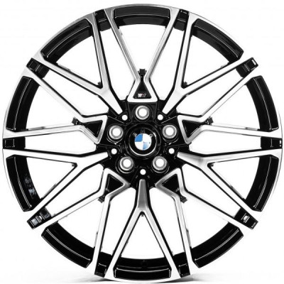 Автодиск R20 5X112 ET35 9,0J h66,5 Replica B20699 Gloss Black Machined Face