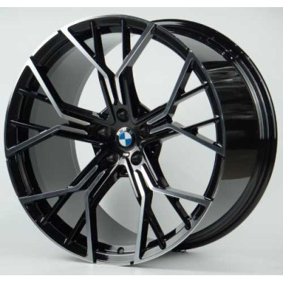 Диски R21 5X112 ET22 10,0J h66,5 Replica B2110262  GLOSS-BLACK-MACHINED-FACE FORGED