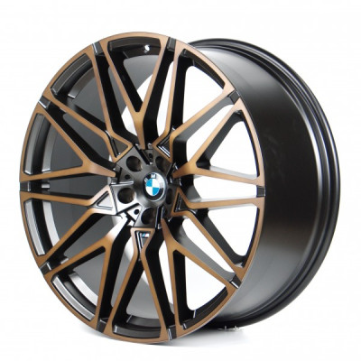 R22 5X112 ET37 9,5J h66,5 Replica B22827 SATIN BLACK INSIDE SATIN BRONZE OUTSIDE FORGED