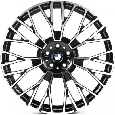 Автодиск R21 5X112 ET35 10,5J h66,45 Replica B22830 Satin Black Machined Face