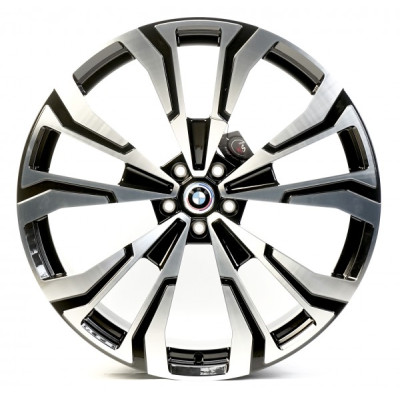 R23 5X112 ET45 11,0J h66,5 Replica B230306 GLOSS BLACK MACHINED FACE FORGED