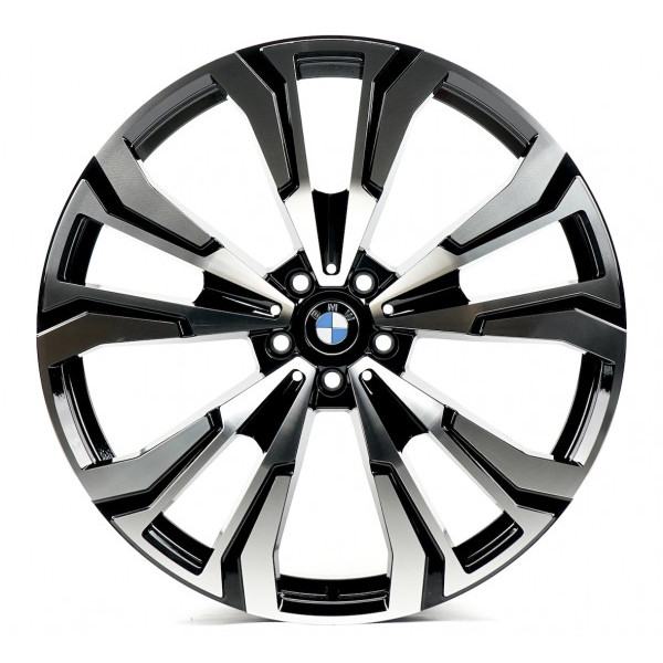 Автодиск R20 5X112 ET35 9,5J h66,5 Replica B2901 Black Machined Face