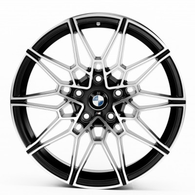 Автодиск R18 5X120 ET34 8,0J h72,5 Replica B293 Satin Black Machined Face