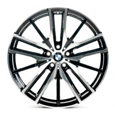 Автодиск R20 5X112 ET40 10,5J h66,5 Replica B3075 Black Machined Face