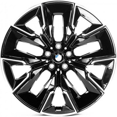 Автодиск R21 5X112 ET44 10,5J h66,5 Replica B3447 Black Machined Face