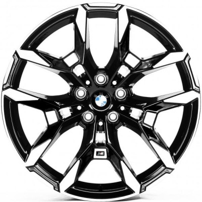 Автодиск R19 5X112 ET27 8,0J h66,5 Replica B3456 Black Machined Face