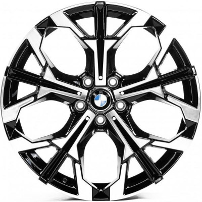 Автодиск R19 5X112 ET27 8,0J h66,5 Replica B3457 Black Machined Face