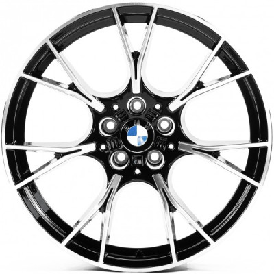 Автодиск R19 5X112 ET26 8,5J h66,5 Replica B357 Gloss Black Machined Face