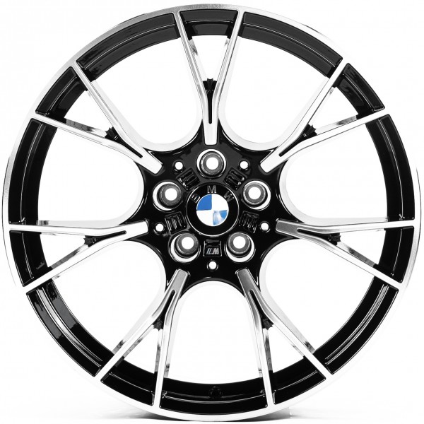 Автодиск R19 5X112 ET26 8,5J h66,5 Replica B357 Gloss Black Machined Face