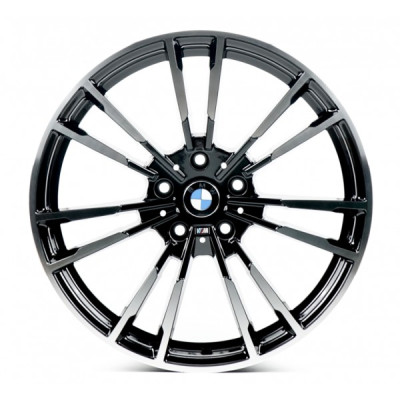 Автодиск R19 5X112 ET40 9,5J h66,5 Replica B7050 Gloss Black Machined Face