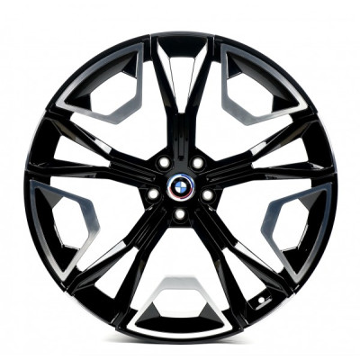 Автодиск R22 5X112 ET37 9,5J h66,5 Replica B9064 GLOSS BLACK MACHINED FACE FORGED