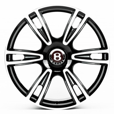 Автодиск R21 5X112 ET41 9,5J h57,1 Replica BN1736 Gloss Black Machined Face