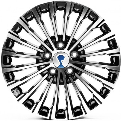 Автодиск R18 5X120 ET45 7,0J h64,1 Replica BYD3326 Black Machined Face