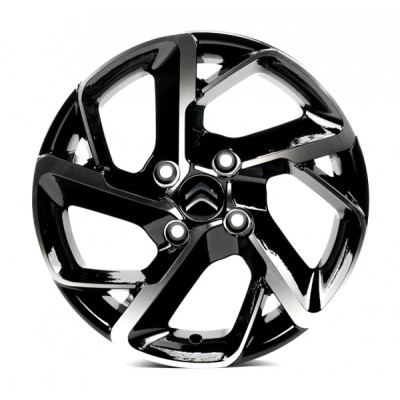 R15 4X108 ET23 6,5J h65,1 Replica Ci5516 Gloss Black Machined Face